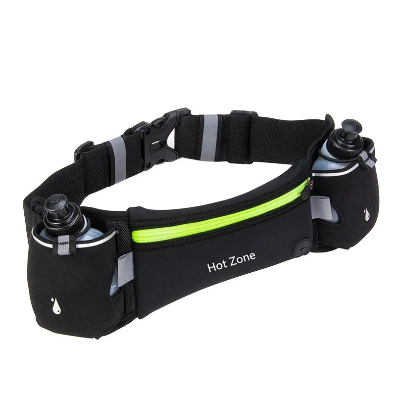 

Double Kettle Outdoor Belt Bag Safe and Non-toxic Sports Cycling Mountain Running Mobile Phone Anti-theft Breathable Waterproof