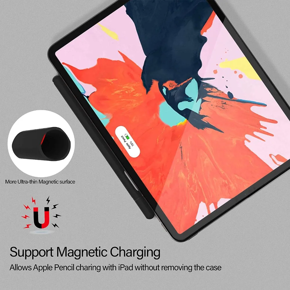 Мягкий силиконовый чехол для Apple Pencil 2(2-го поколения) для iPad Pro 12,9 дюйма 3-го поколения для iPad Pro 11 дюймов
