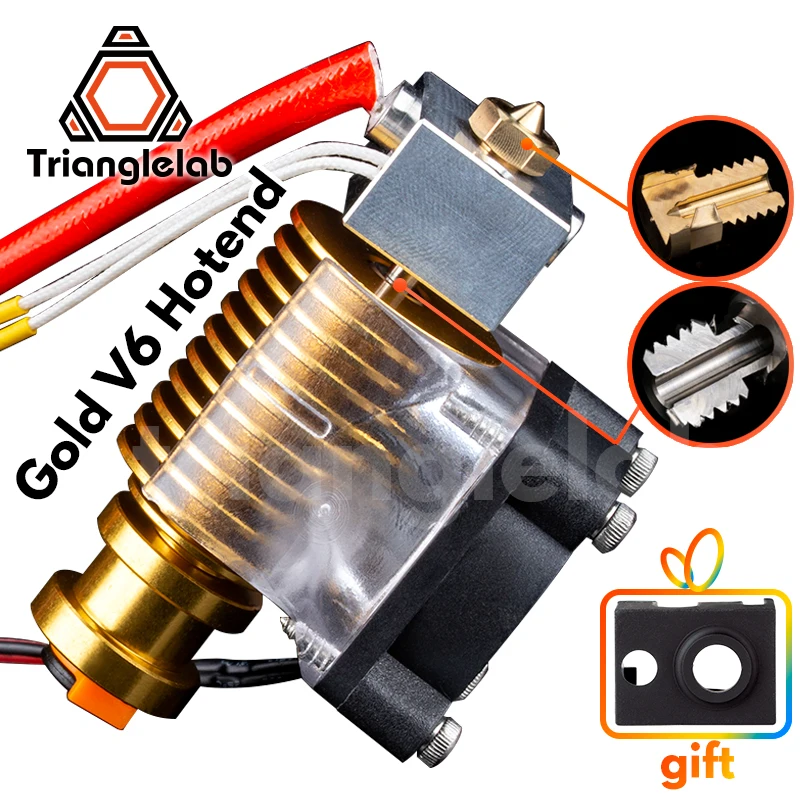 Hotend do Dissipador de Calor J-cabeça e Ventilador de Refrigeração Suporte para Hotend para Pt100 Ouro Remoto Bowen Titan Extrusora Bocal v6 12v – 24v