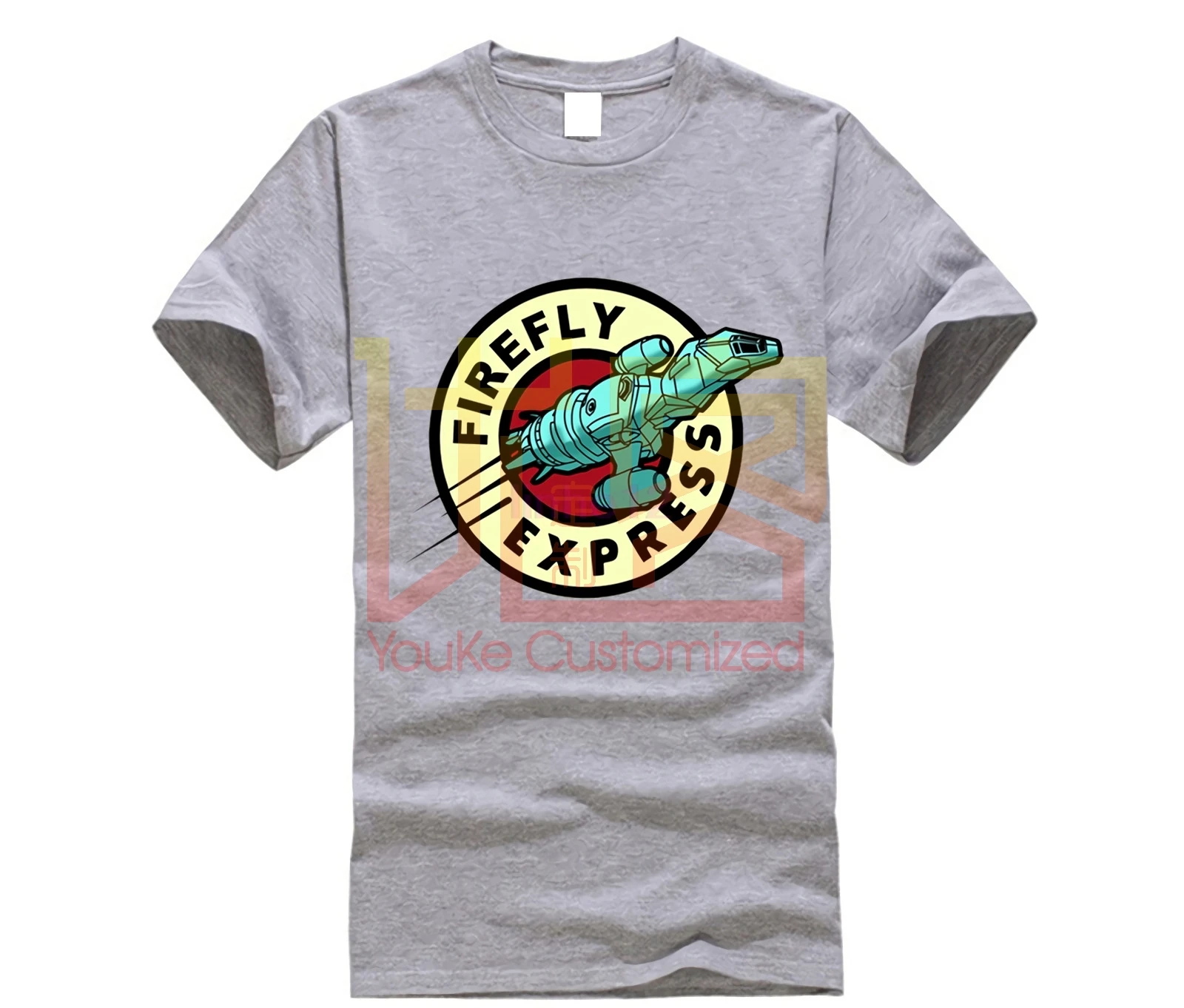 Мужская футболка в стиле Харадзюку с коротким рукавом и круглым вырезом Летняя