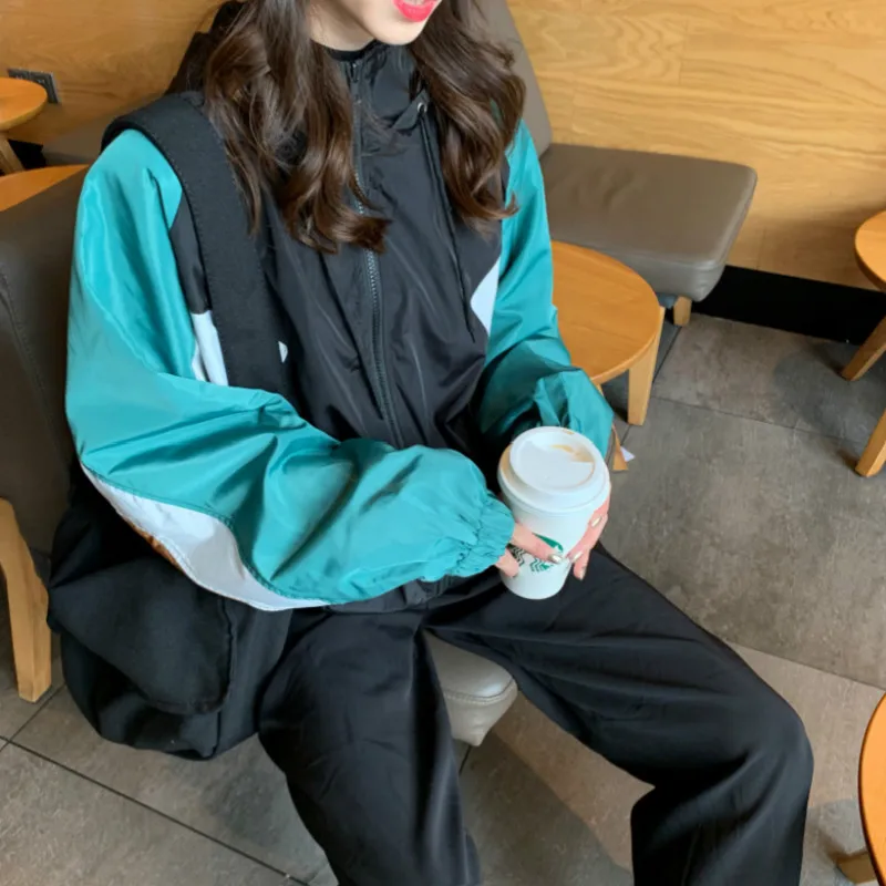 Куртка женская повседневная простая универсальная с длинным рукавом свободная