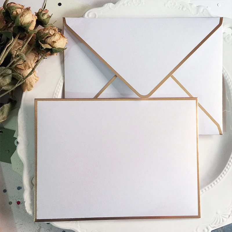 

Винтажные перламутровые бумажные конверты HUALIWEN 14x19 см