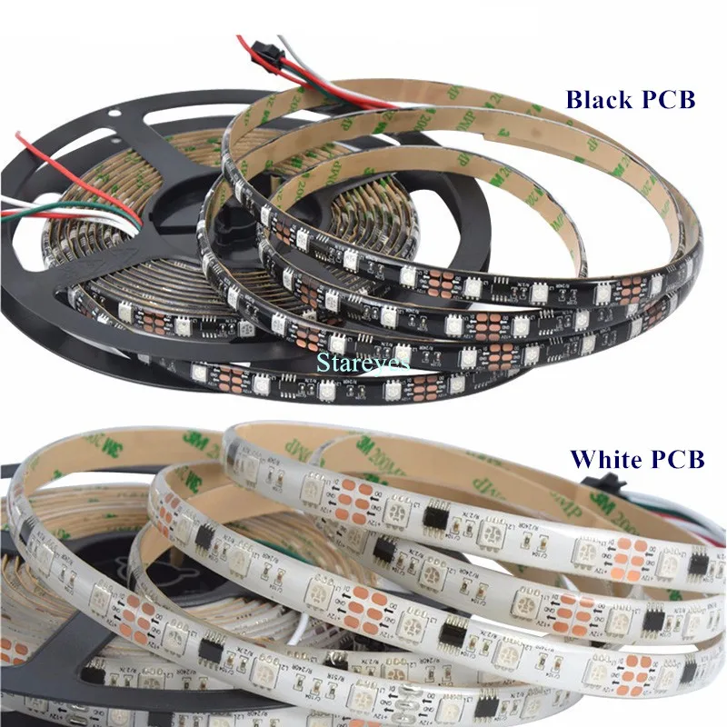 1 шт. волшебный цвет SMD5050 1903 WS2811 IC RGB светодиодная полоса 12 В постоянного тока 5 м