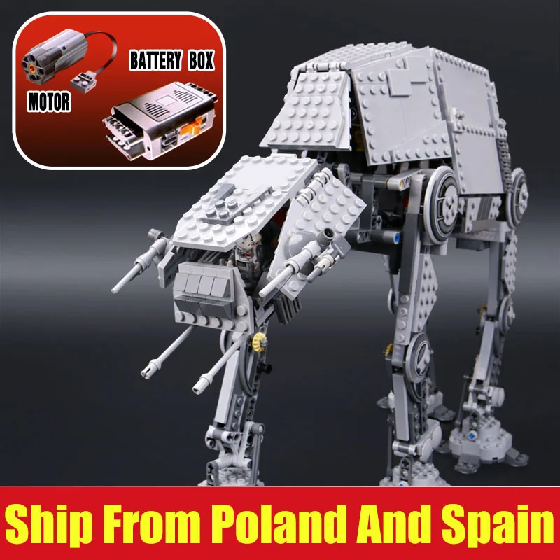 Серия "Звездные войны" 05050, моторизованная модель для ходьбы, Строительный набор, блоки, кирпичи, подходят для 10178, игрушки для самостоятельной сборки, детский подарок на день рождения, Рождество