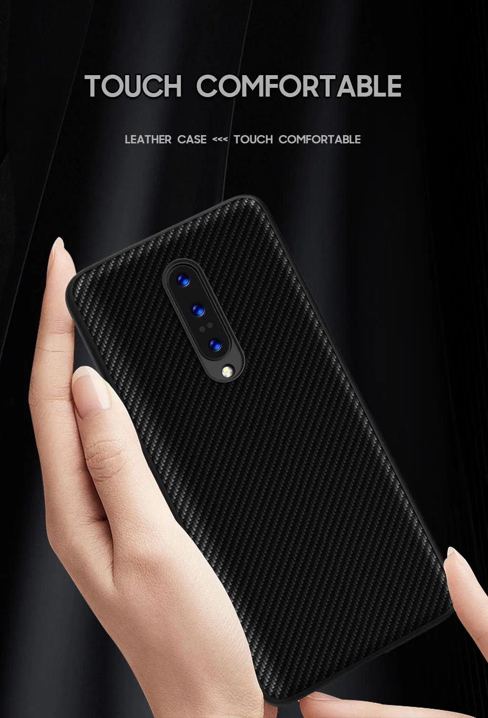 Для Oneplus 7 Pro Чехол из углеродного волокна, Кожаный противоударный чехол, силиконовый мягкий чехол с краями, чехол r для Oneplus 7 Pro 6T 6 5T 5 Cover