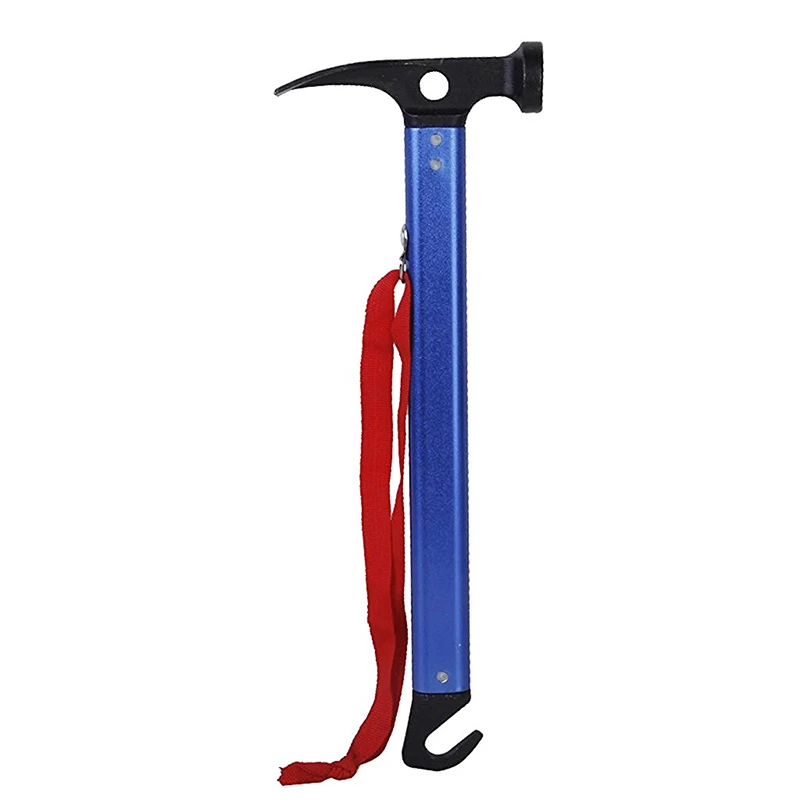 Многофункциональный алюминиевый сплав молоток для кемпинга синий|Молоток| |