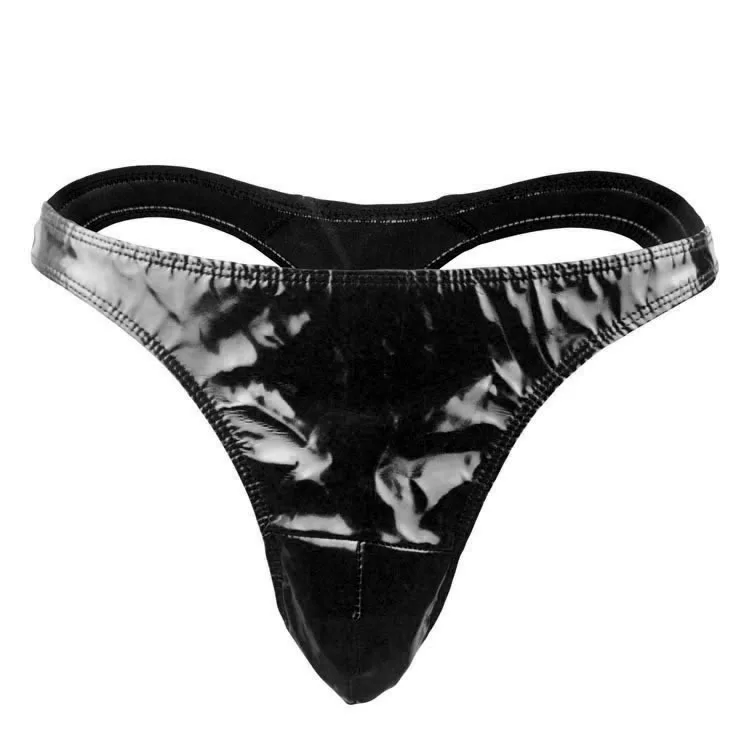 What is Wholesale Black Zipper Leather Sexy Women G String Thong Panties