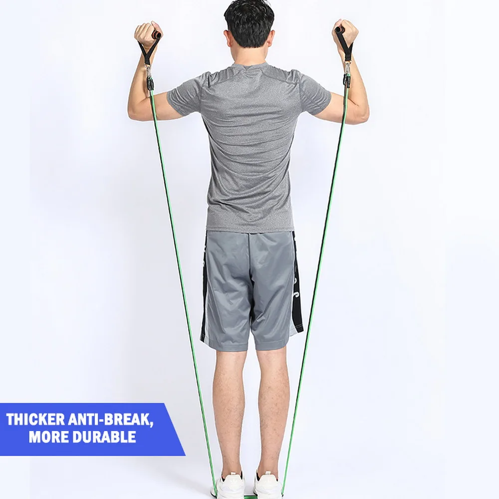 11 шт./компл. латексные эластичные ленты тренировочные упражнения трубки для йоги