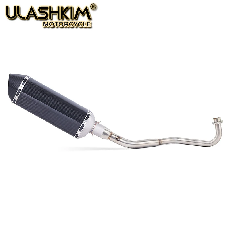 

M3 Motorcycle Full System Exhaust Muffler Middle Connect Pipe Slip On For HONDA GROM MSX 125 MSX125 2012 2013 2014 2015