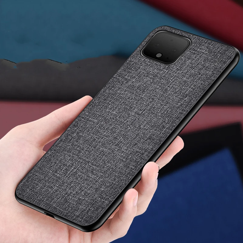 Роскошный тканевый чехол для Google pixel 4 XL 4XL накладка из мягкого ТПУ Жесткий Чехол