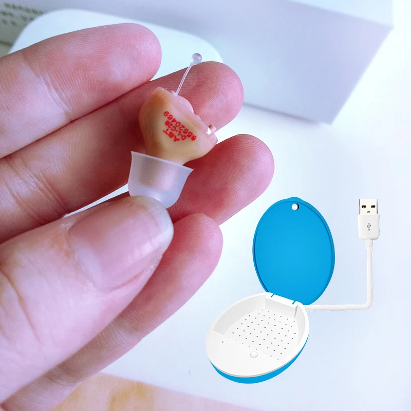 right ear wusb dryer 8 каналов CIC цифровой слуховой аппарат мини в канале в ушах Маскировка невидимые слуховые аппараты для умеренной сильной потери - Цвет: right ear wusb dryer
