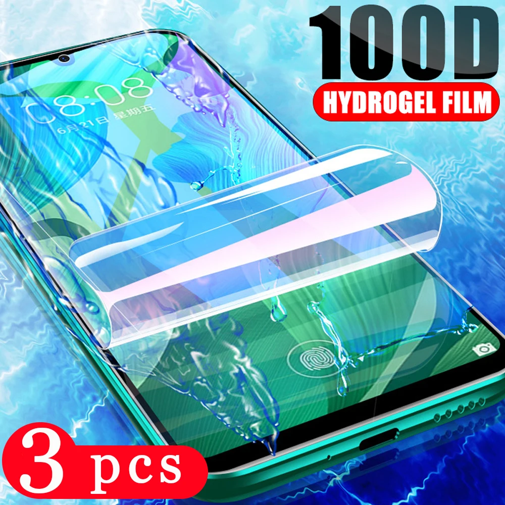 

3Pcs soft full cover hydrogel film for xiaomi redmi note 9s 9 pro MAX 9C 9A phone screen protector protective film Not Glass
