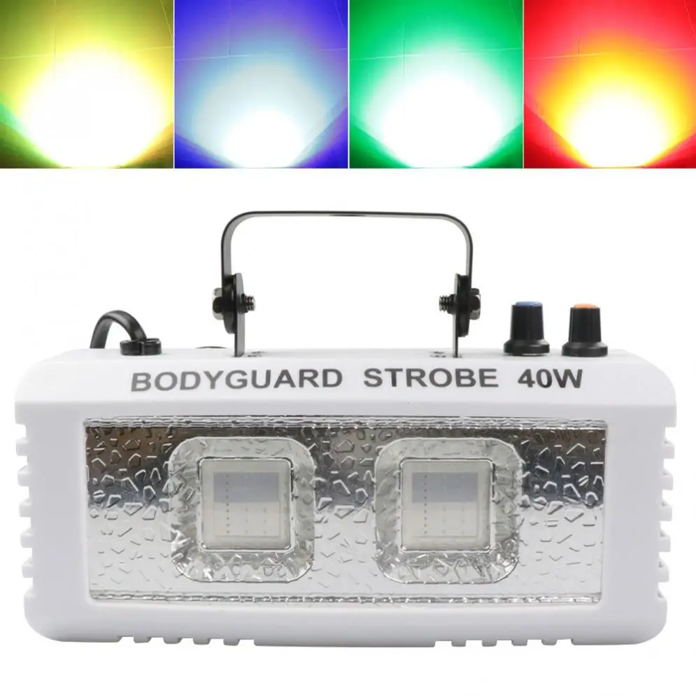 

2LED 40W Красочный светильник, стробоскоп, светильник для сцены, Голосовое управление/Безграничный светильник для передачи, подходит для небол...