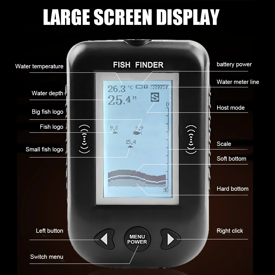 F-3 Fish Finder Wireless Sonar Underwater Visual HD Detector Mobile Phone Fishing Gear Outdoor Gear
