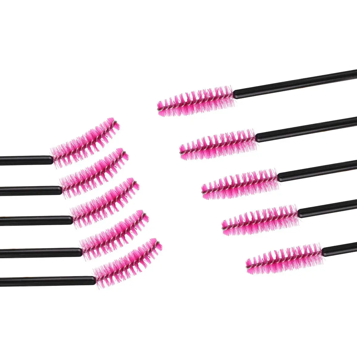 

100-1000Pcs Disposable Micro Eyelash Brush Mascara Wands Applicator Spoolers Eyebrow Comb brushes Eyelash Extension Makeup Kit