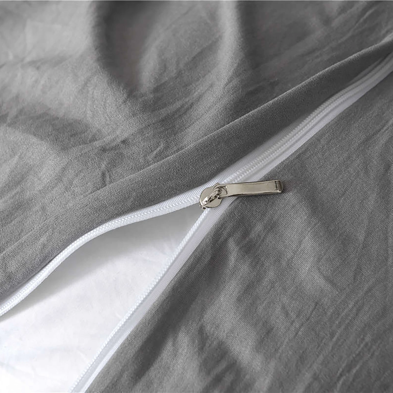 

3pcs Suit Bedding Set Pillowcase And Quilt Cover 229*229CM Solid Color Washed Cotton Home Queen Microfiber Bedroom Decoration