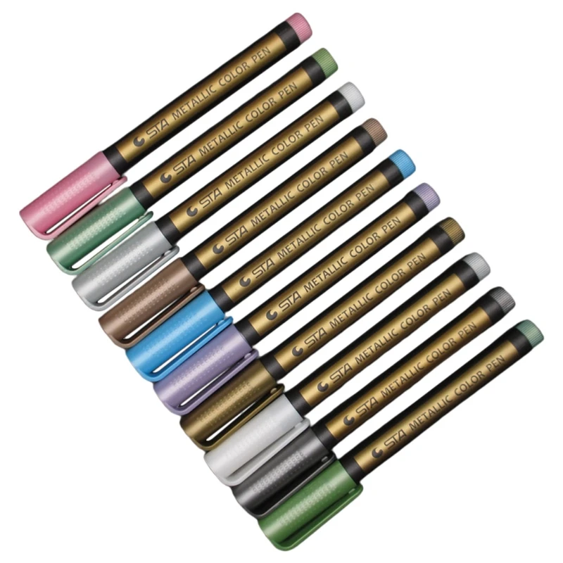 

Colorful Non-Erasable Markers Brush Pen Sketch Water-based Paint Drawing Pens Art Supplies Designer Office Stationery