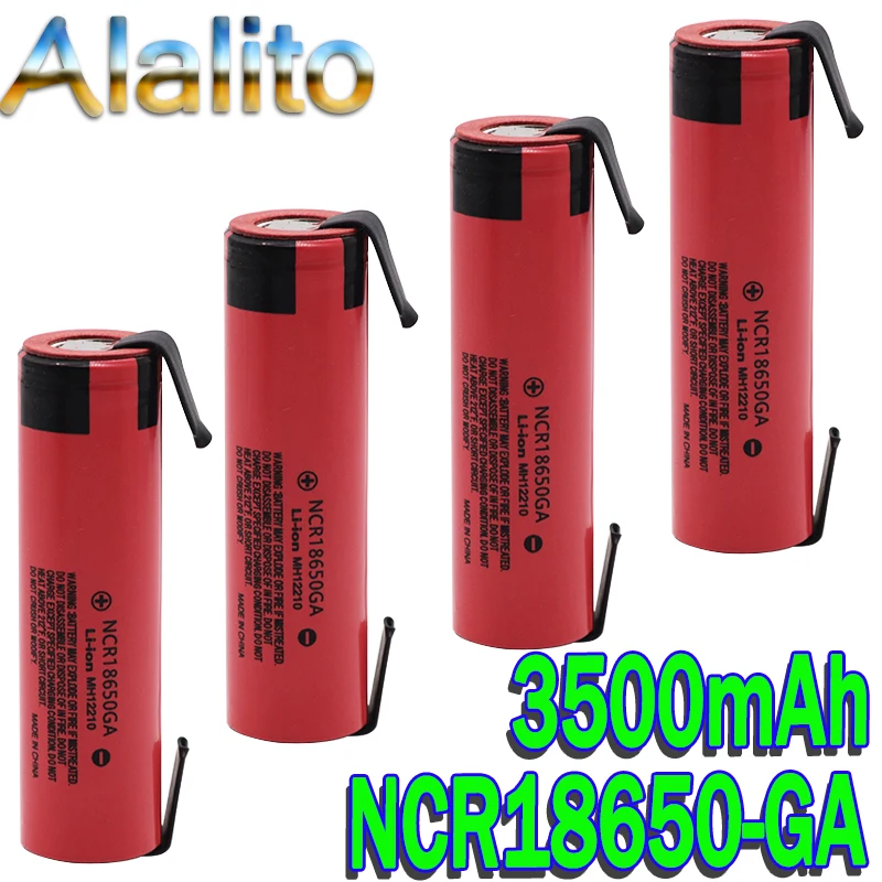 100% новый аккумулятор 18650 3500 мАч 3 7 В литиевая батарея для NCR18650ga подходит фонариков