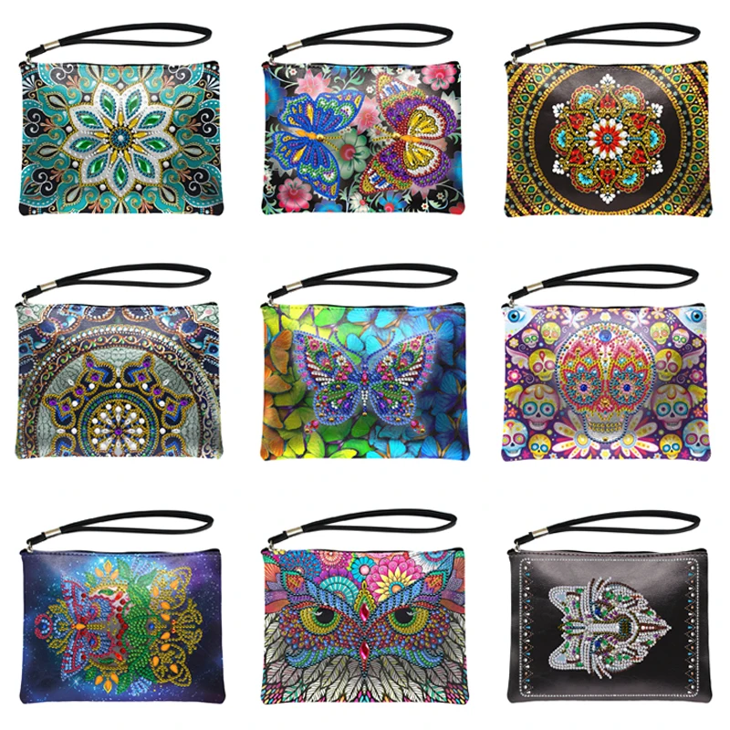 

5D «сделай сам», алмазная живопись, цепочка, сумки, кошелек особой формы с бабочкой, алмазная вышивка, женские подарки ручной работы