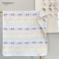 yazan baby summer blankets super high quality newborn safe breathable soft 3 floors cotton gauze blanket muslin