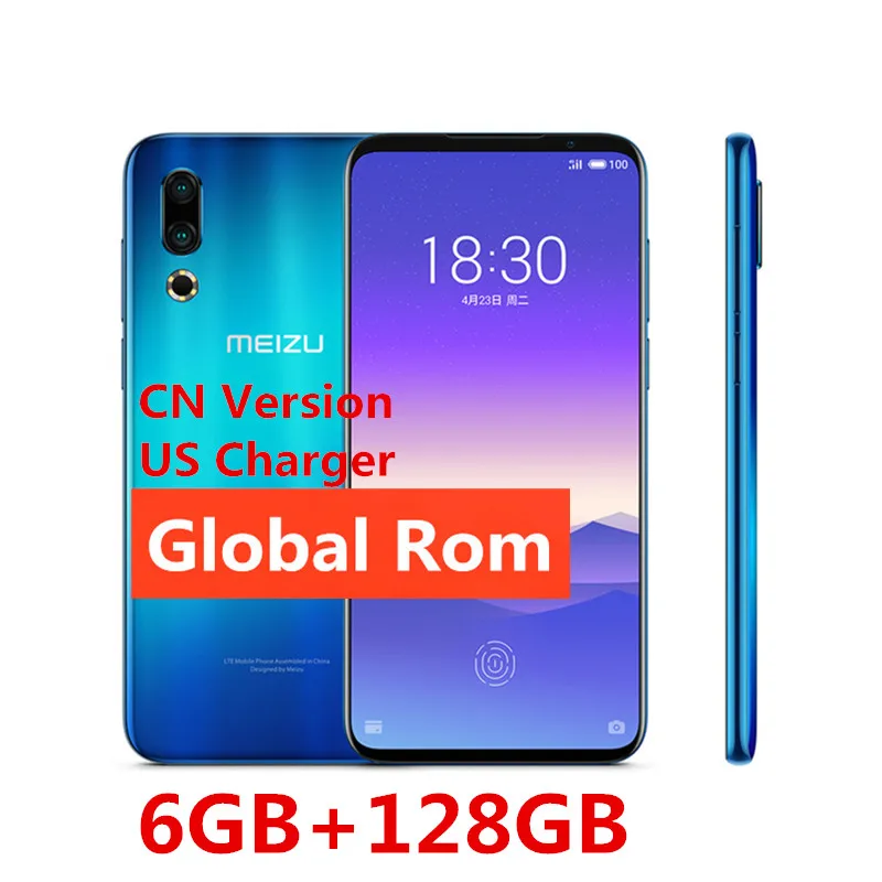 Дополнительная глобальная версия Meizu 16 s 16 s, 6 ГБ, 128 ГБ, 6,15 дюйма, Snapdragon 855, 48 МП, двойная камера AI, фронтальная, 20 МП, 3600 мАч, NFC Смартфон - Цвет: 6GB 128GB Blue Cn