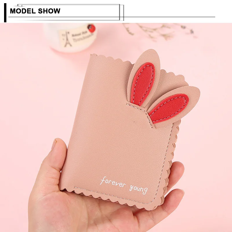 Женские кошельки персональное качество кроличьи уши короткий карман для монет