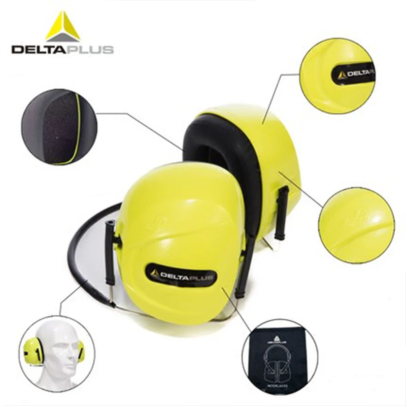 

Deltaplus Ear Protectors Neckband Soundproof Earmuffs Noise-proof Work Study Sleep Effective Noise Prevention SNR30dB Earmuffs