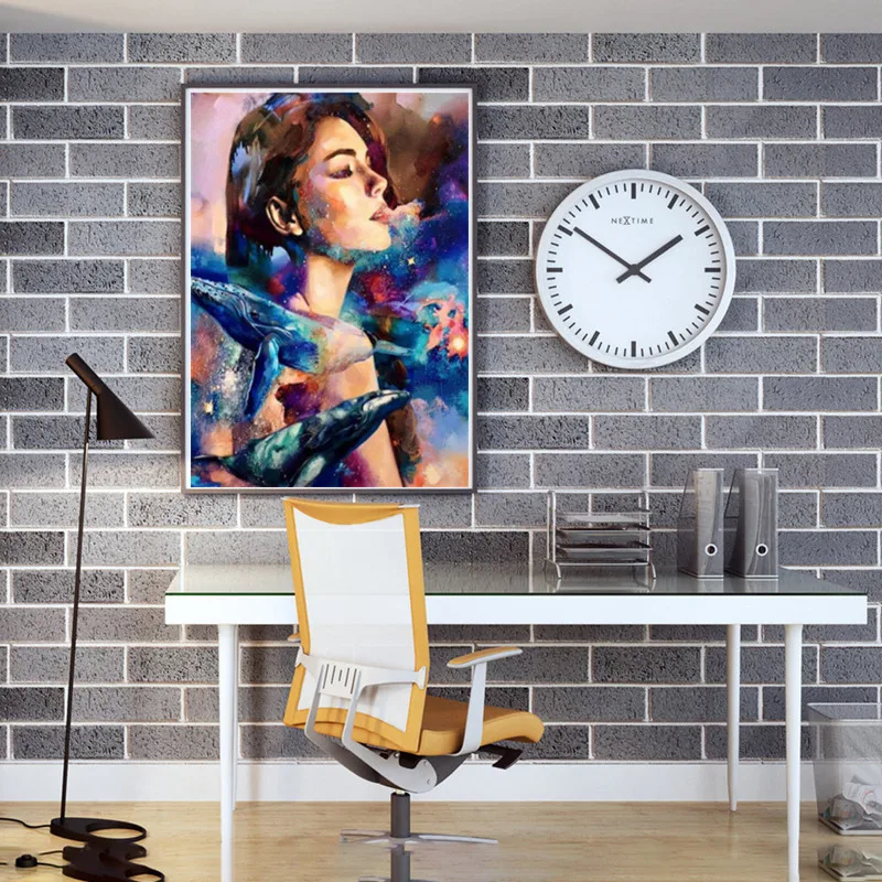 Полная круглая алмазная живопись абстрактная женщина 5D вышивка портрет для