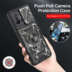 Автомобильный магнитный держатель для Xiaomi Mi 11 T Pro, противоударный чехол Xiomi11T Pro T11 Mi 11Tpro 11 T, нажимной вытяжной защитный чехол для камеры, чехлы