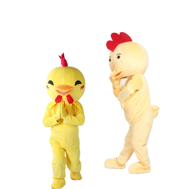 Disfraz personalizado de Mascota de pollito amarillo, traje de dibujos animados con diseño de pájaros, para carnaval, gran oferta