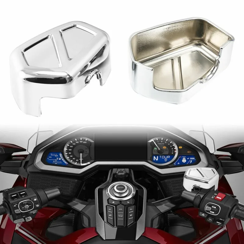 

Motorcycle ABS Front Brake Master Cylinder Cover For Honda Goldwing GL1800 2018-2021 Chrome