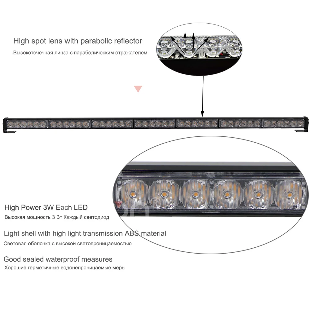 CIRION 12 48LED высокое Мощность мерцающий светильник пожарный мигает Полиция