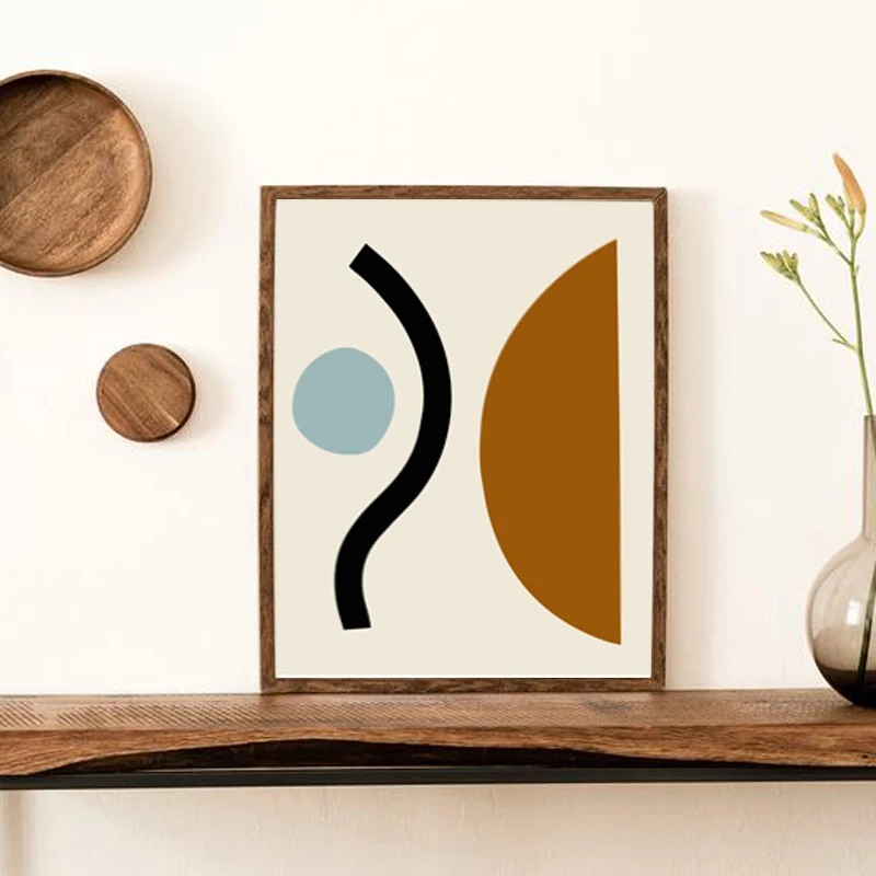Постер на холсте в скандинавском стиле абстрактные геометрические принты