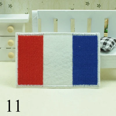 French Страны нашивки с флагами рюкзак для одежды Железный Флаг значок нашивки для одежды шляпа и сумка декор обуви мода DIY рука значок - Цвет: French