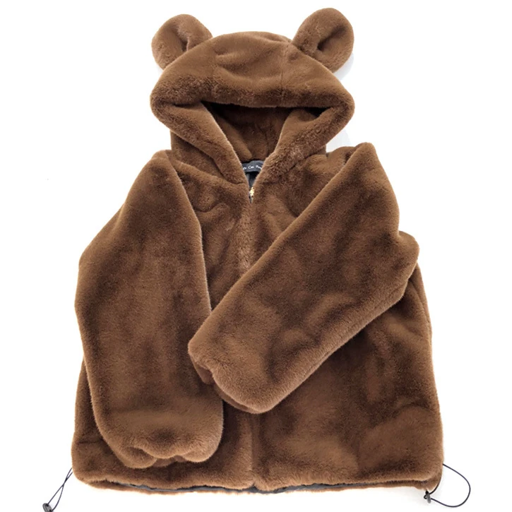 Осенне-зимнее женское пальто с длинным рукавом и искусственным мехом | Женская