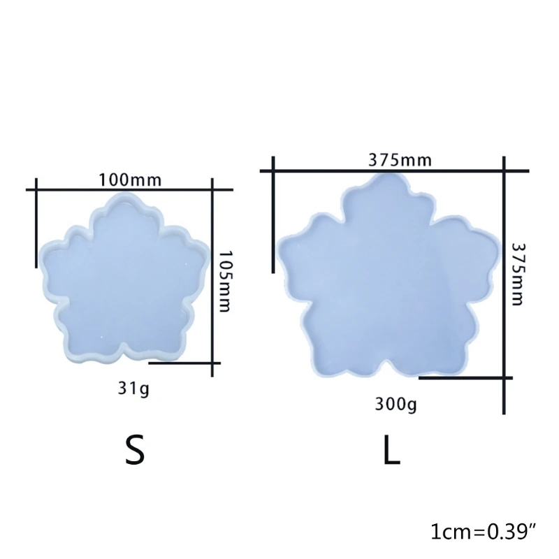 

13MC Crystal Epoxy Resin Mold Flower Coaster Casting Mould Handmade DIY Crafts Silicone Making Tools