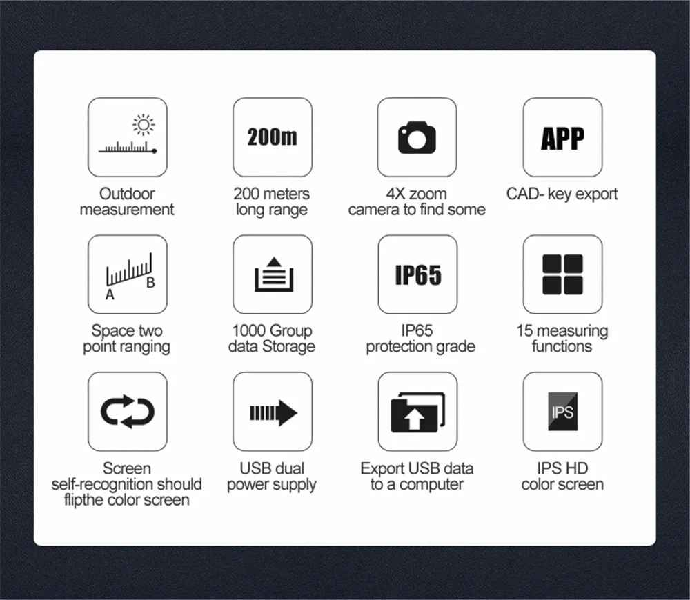 

Mileseey P7AK Outdoor Laser Distanc Meter With 4x Zoom Laser Measurement Distance With Bluetooth Digital Laser Distance Meter