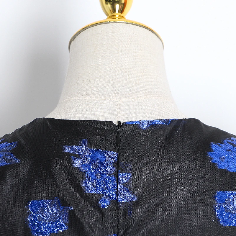 TWOTWINSTYLE Print Perspective Mesh Dresses Female O Neck Puff Long Sleeve High Waist Ruffle Mini Dress Women 2020 Clothing Tide | Женская