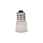 Адаптер для патрона лампы E12-E14, Белый адаптер для лампочек, фотолампа, 1 шт.
