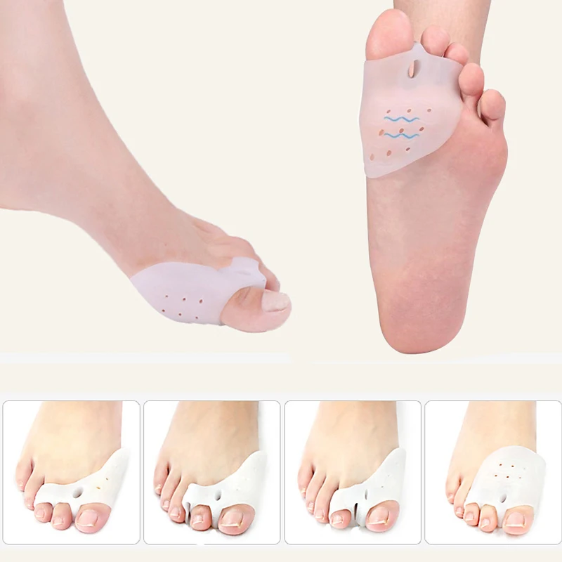 

Silicone Toe Separator Straightener Spreader Bunion Correction Orthopedic Hallux Valgus Corrector Splint Pedicure Foot Tools