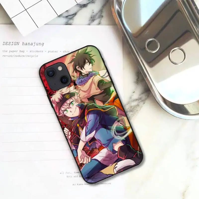 Чехол для телефона с аниме черным клевером iPhone 11 12 Mini 13 Pro XS Max X 8 7 6s Plus 5 SE XR |