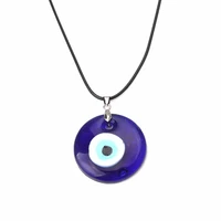 1pc blue glass 30mm evil eye pendants necklace for women men turkey evil eyes lucky necklace choker jewelry accessories