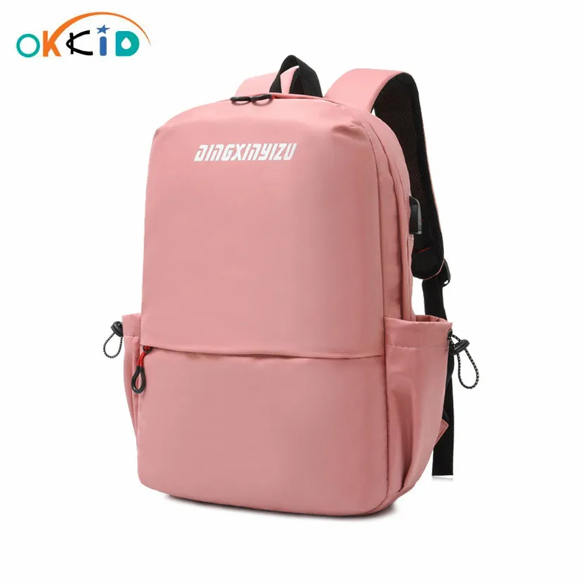 Рюкзак женский школьный с выходом usb для зарядки и защитой от кражи | Багаж сумки