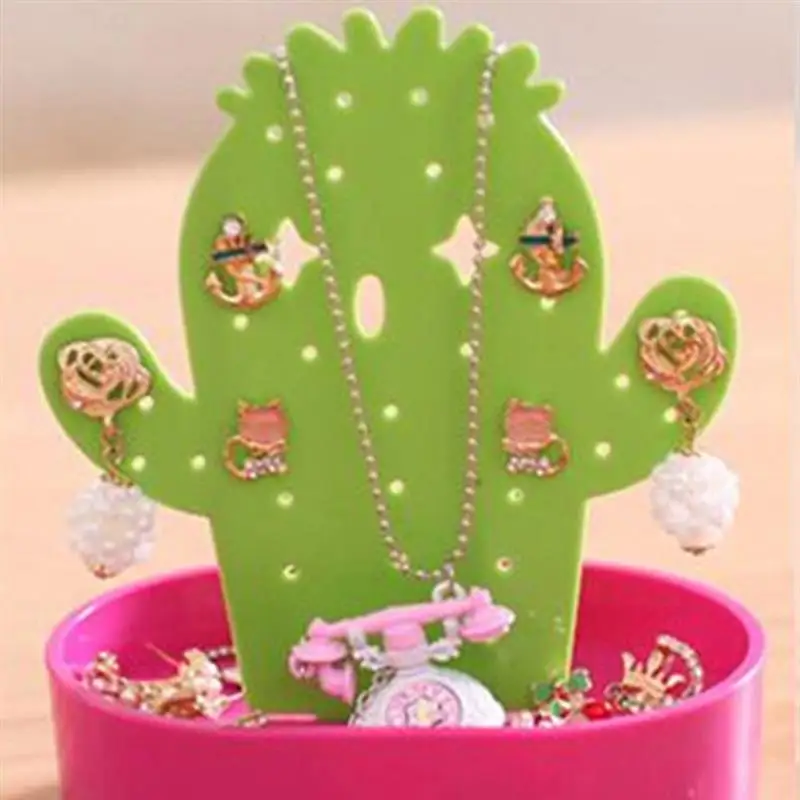 

Earring Stand Creative Cactus Multipurpose Earring Organizer Earring Holder