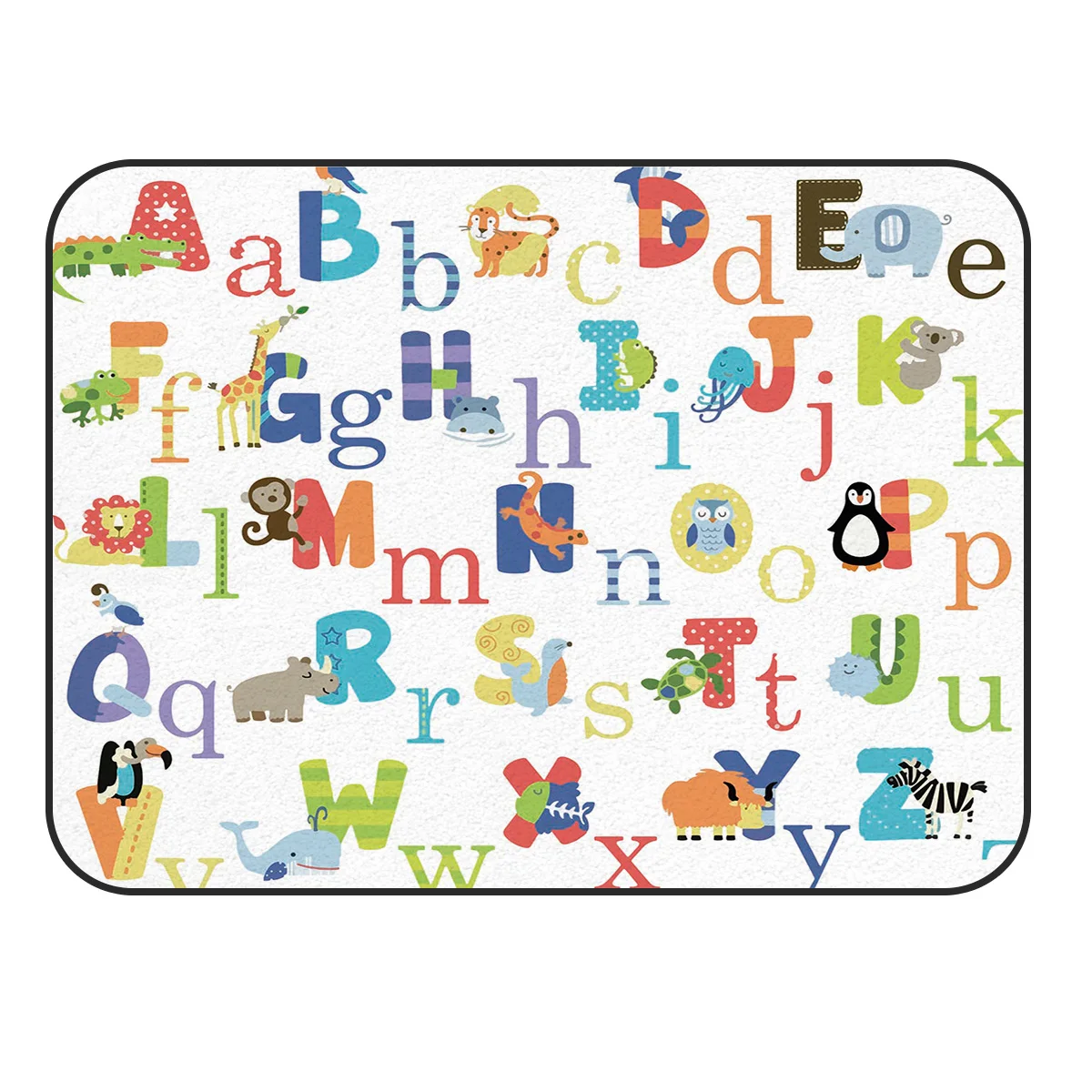 CHARMHOME мягкий ковер Противоскользящий коврик Abc Алфавит мультяшный с животными