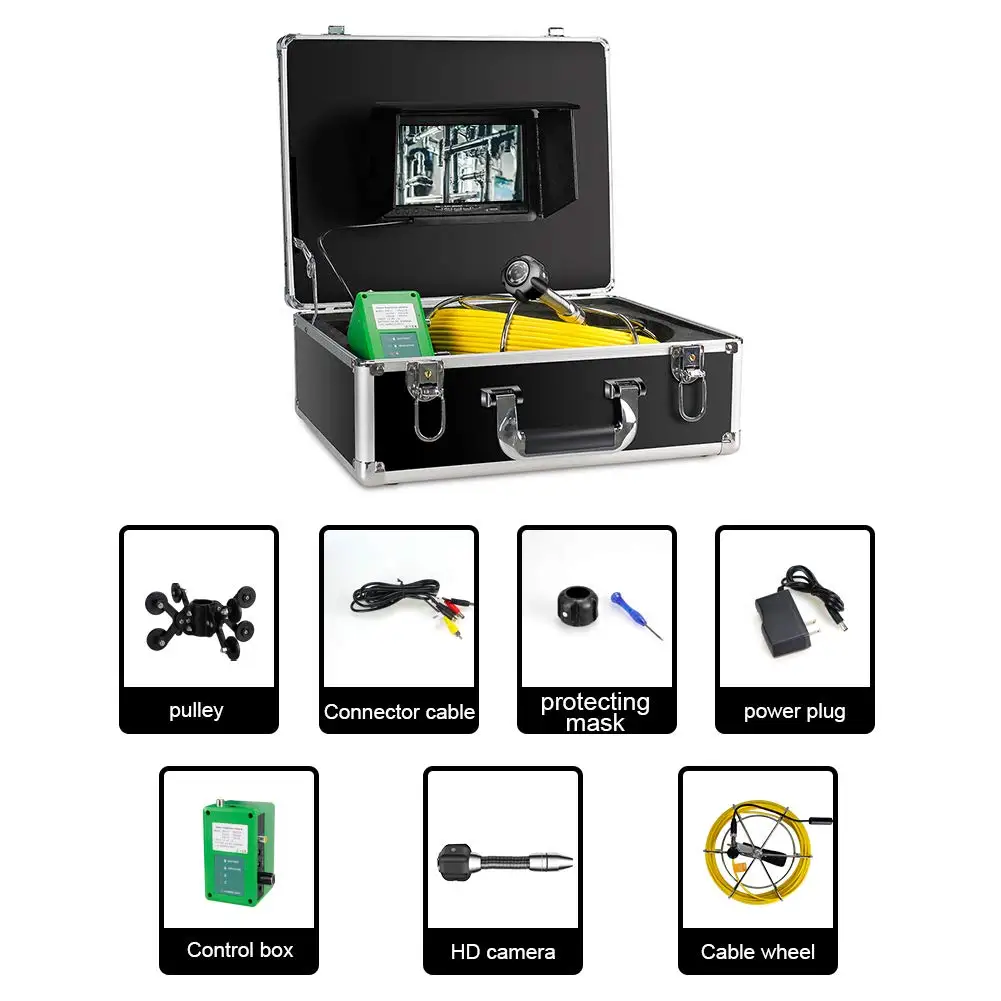 Камера для обследования канализационных труб промышленный эндоскоп дренажа