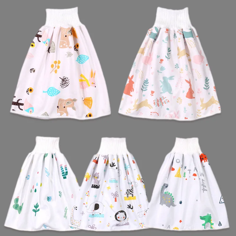 

Washable Baby Diaper Skirt Infant Cotton Training Pants Soft Cloth Diaper Cartoon Kids Nappy Shorts Leak-proof Sleeping Reusable