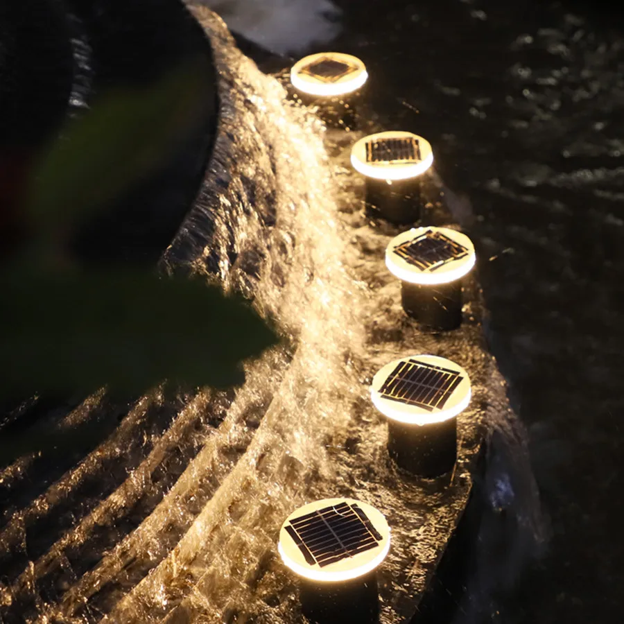 구매 Thrisdar 5PCS 옥외 태양 LED 지하 빛 2/3W 조경 빛 태양 통로 잔디밭 묻힌 빛은 지상 빛에서 중단했다