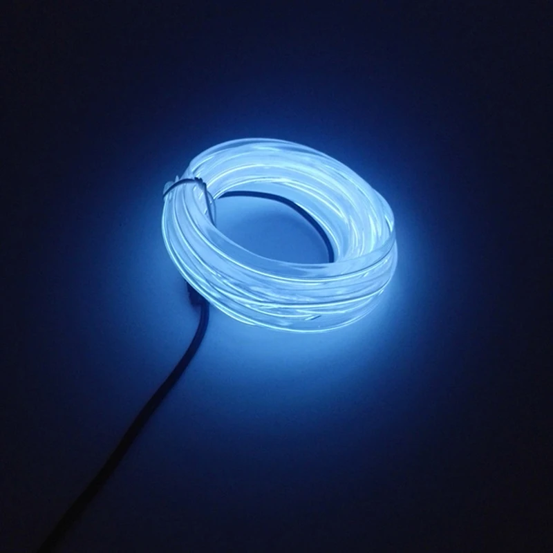 04 5m car interior accessories atmosphere lamp EL cold light line with USB DIY Decorative Dash board Console Door LED Ambient Light - Название цвета: 04