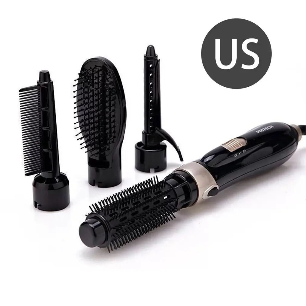 

4 In 1 Hair Curling Iron Multifunctional Hair Dryer Styling Tools Straight Comb Hair Styler Brush Roller Waver